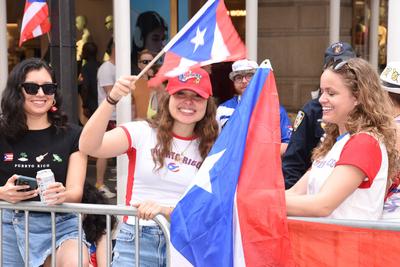 (new) the 68th national puerto rican day parade was held on june 8th 2025, new york city, ny, u. S. A. The theme for 202-stock-foto