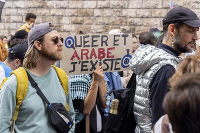 2025 Pride March In Paris Suburbs-stock-photo
