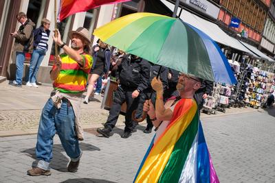 07.06.2025 In Wernigerode im Landkreis Harz in Sachsen-Anhalt fand der Christopher Street Day 2025 (CSD) statt. Unter de-stock-photo