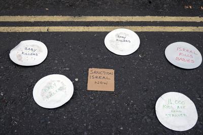 Freedom Flotilla 'Madleen' Protest-stock-photo