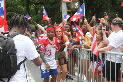 Famous people at 2025 puerto rican day parade in new york.-stock-photo