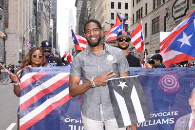 (new) the 68th national puerto rican day parade was held on june 8th 2025, new york city, ny, u. S. A. The theme for 202-stock-foto