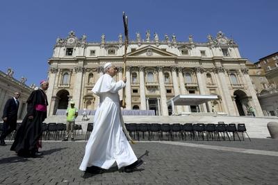 ITALY - POPE LEO XIV DURING MASS FOR THE JUBILEE OF THE HOLY SEEIN THE ST PETER'S BASLICA AT  THE HOLY   THE  VATICAN - 2025/6/9-stock-foto