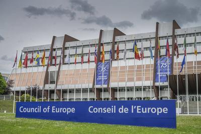 Europarat, Palais de Europe, Av. de l Europe, Stra?burg, D? partement Bas-Rhin, Frankreich *** Council of Europe, Palais-stock-photo