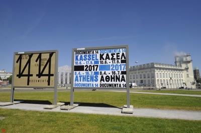 Bilder des Tages 01 06 2017 Kassel documenta 14 Plakataktion Grossplakate zur Dokumenta 14 heute in-stock-foto