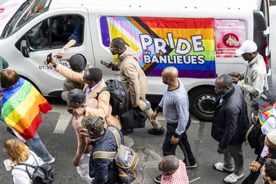2025 Pride March In Paris Suburbs-stock-photo