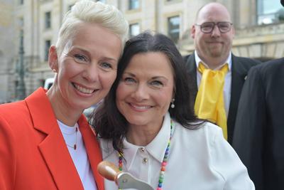 parlamentarischen Abend-kleiner Stoppelmarkt in Berlin-stock-foto