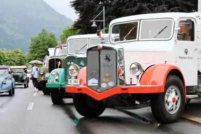 07.06.2025 Sarnen Kanton Obwalden Schweiz. An Pfingsten treffen sich ueber 500 Oldtimer in Sarnen OW. Bild :FBW,Saurer O-stock-photo