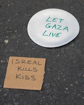 Freedom Flotilla 'Madleen' Protest-stock-photo