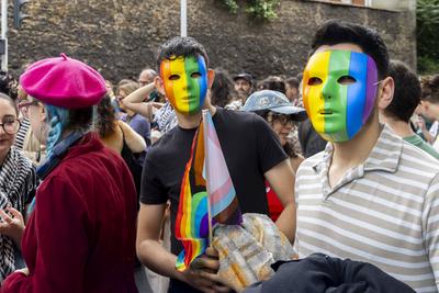 2025 Pride March In Paris Suburbs-stock-photo