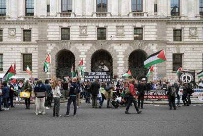 Freedom Flotilla 'Madleen' Protest-stock-photo