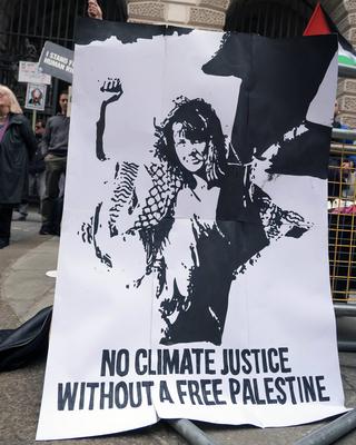 Freedom Flotilla 'Madleen' Protest-stock-photo