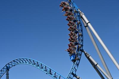 Der Europa-Park ist ein Freizeit- und Themenpark in Rust, Baden-W?rttemberg, Deutschland; durch die Lockerungen der Coro-stock-foto