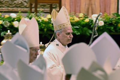 ITALY - POPE LEO XIV   PRESIDES OVER HOLY MASS ON THE OCCASION OF THE JUBILEE OF THE HOLY SEE IN SAINT PETER'S BASILICA  AT  THE  VATICAN - 2025/6/9-stock-foto