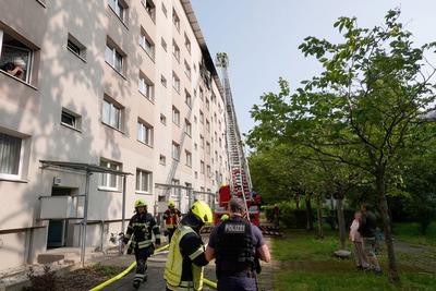Wohnungsbrand-stock-foto