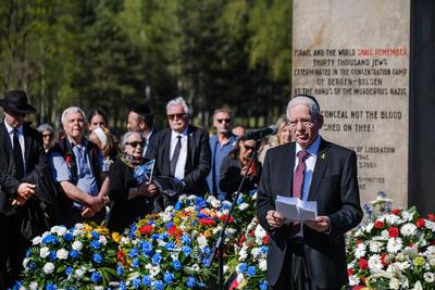 Zeitzeugen erinnern an Befreiung von Bergen-Belsen-stock-photo