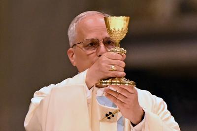 ITALY - POPE LEO XIV   PRESIDES OVER HOLY MASS ON THE OCCASION OF THE JUBILEE OF THE HOLY SEE IN SAINT PETER'S BASILICA  AT  THE  VATICAN - 2025/6/9-stock-foto