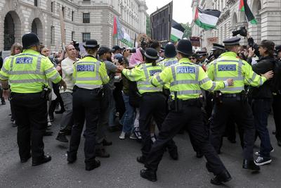 Freedom Flotilla 'Madleen' Protest-stock-photo
