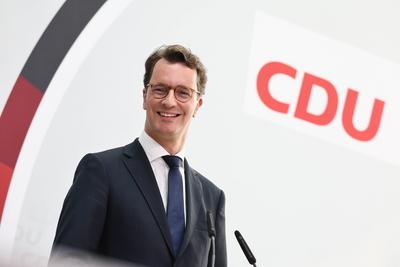 News Bilder des Tages Ausgehender Ministerpraesident und CDU Kandidat fuer die Landtagswahlen in Nordrhein-Westphalen He-stock-photo