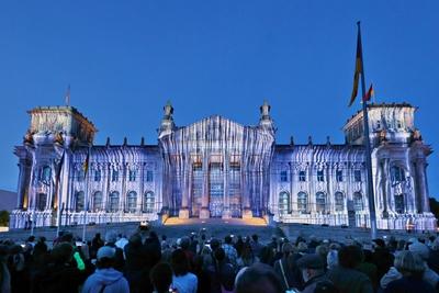 30 Jahre Christo Reichstagsverh?llung, Berlin, 09.06..2025-stock-photo