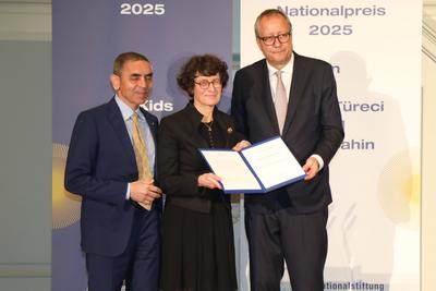 Verleihung des Deutschen Nationalpreieses-stock-foto