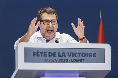 Right-Wing Leaders Gather For European Patriots Party In France-stock-photo