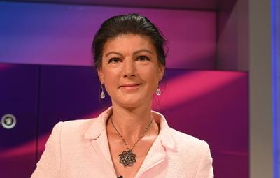 Politikerin Sahra Wagenknecht-stock-foto