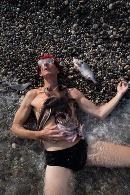 Jacques Cousteau Tribute during UNOC in Nice-stock-foto