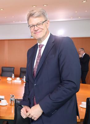 Bundeskanzleramt Kabinett Merz-stock-foto