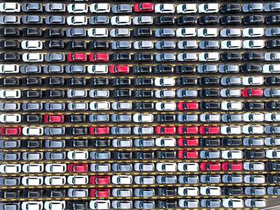 Chinese-made Vehicles Export Growth-stock-foto