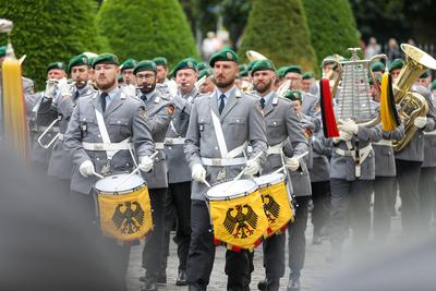 Begr??ung des Staatspr?sidenten von Sri Lanka-stock-foto
