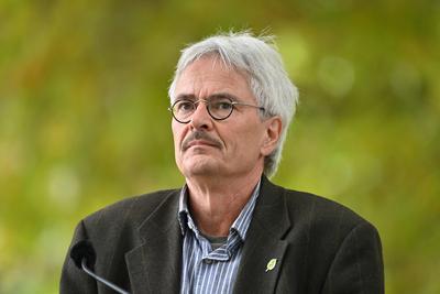 Richard MERGNER (Bund Naturschutz Bayern) , Einzelbild,angeschnittenes Einzelmotiv,Portraet,Portrait,Portr?t Pressekonfe-stock-foto