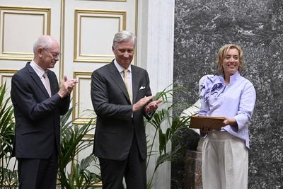 Presentation Of The 2025 Francqui Prize-stock-foto