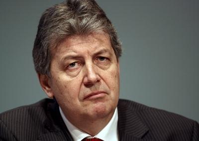 Gerhard Zeiler (Vorstandsmitglied Bertelsmann AG) anl?sslich der Bilanzpressekonferenz der Bertelsmann AG in Berlin-stock-foto