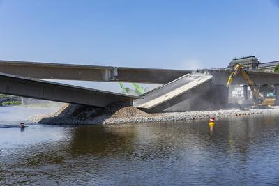 Carolabr?cke in Dresden-stock-foto
