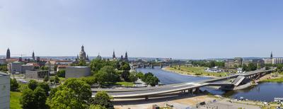 Carolabr?cke in Dresden-stock-foto