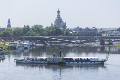 Carolabr?cke in Dresden-stock-foto