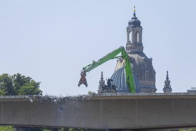 Carolabr?cke in Dresden-stock-foto