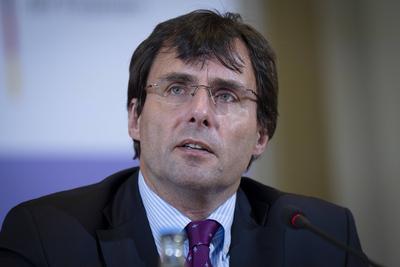 Pressekonferenz, Sitzung des Stabilit?tsrates, Finanzminister Marcus Optendrenk-stock-foto