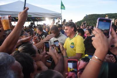 Former President Jair Bolsonaro receives the title of citizen of Natal.-stock-foto