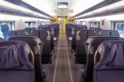 ICE-Plätze bei der Taufe des ersten ICE 3neo auf den Namen Rheinland im Kölner Hauptbahnhof. Köln, 08.02.2023 *** ICE se-stock-foto