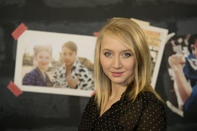 Anna Maria M?he Das Erste pr?sentiert die Produktion Junges Deutschland-stock-foto