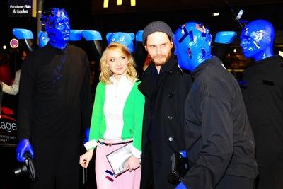 122/ Anna Maria Muehe, Daniel Bruehl bei der Premiere zur neuen Show der Blue Man Group im Bluemaxx Theater in Berlin, 0-stock-photo