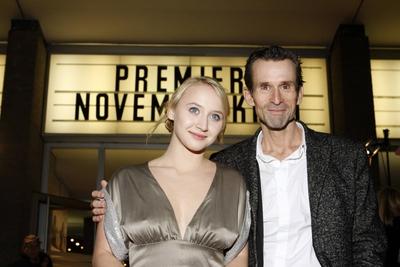 77/ Filmpremiere: Anna Maria Muehe & Ulrich Matthes, bei der Novemberkind Premiere im Berliner Kino Interntional, Entert-stock-foto