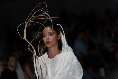 University of Westminster BA Fashion Showcase in London-stock-photo