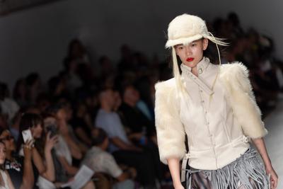 University of Westminster BA Fashion Showcase in London-stock-photo