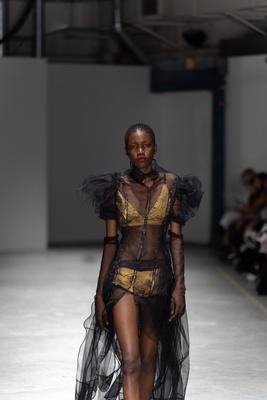 University of Westminster BA Fashion Showcase in London-stock-photo