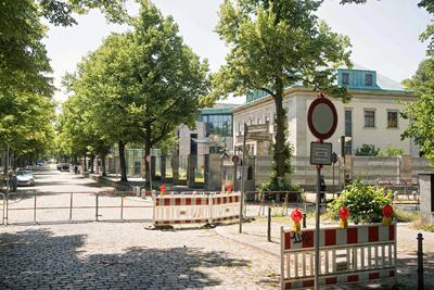 Berlin,13.06.2025,Israelische Botschaft im Bezirk Wilmersdorf / Ortsteil Schmargendorf. Die Botschaft Israels in Berlin-stock-foto