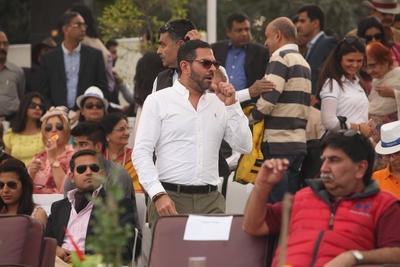 NEW DELHI INDIA NOVEMBER 22 Indian businessman Sunjay Kapur during the Polo match hosted by Bind-stock-photo