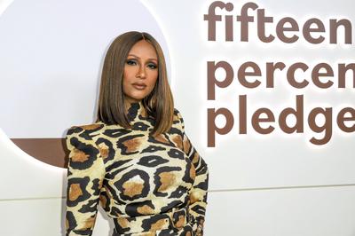 Iman Abdulmajid bei der Fifteen Percent Pledge Benefit Gala in der New York Public Library. New York, 02.04.2022 *** Ima-stock-foto